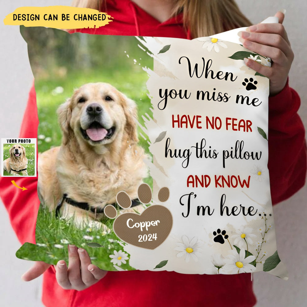 Custom Pet Pillow Personalized Throw Pillow With Your Pet’s Paw Print