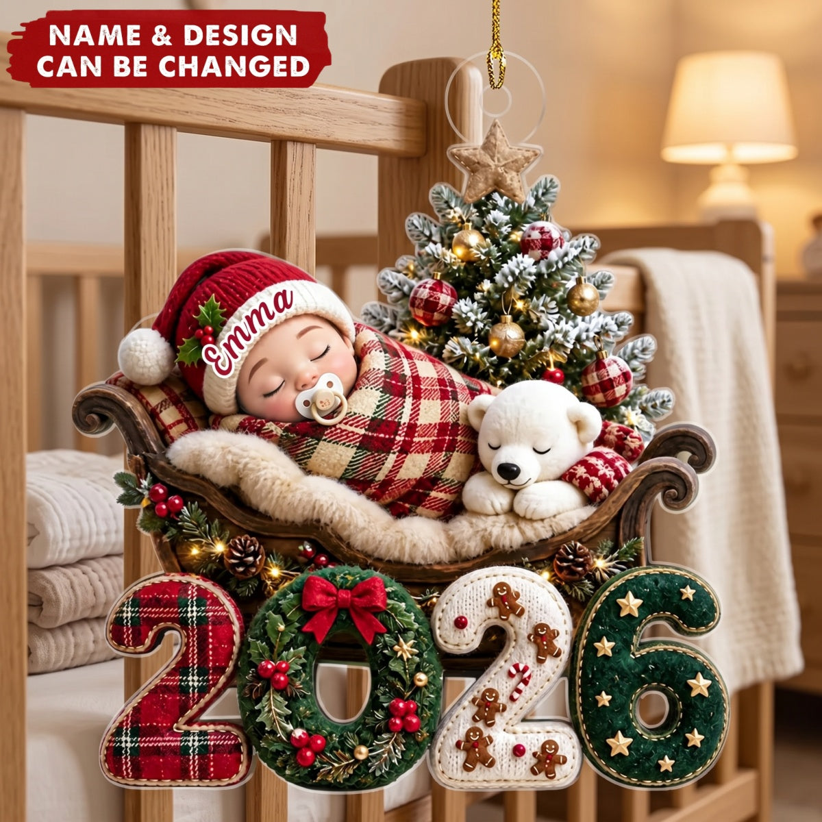Our First Christmas Together – Personalized Acrylic Custom Shape Ornament