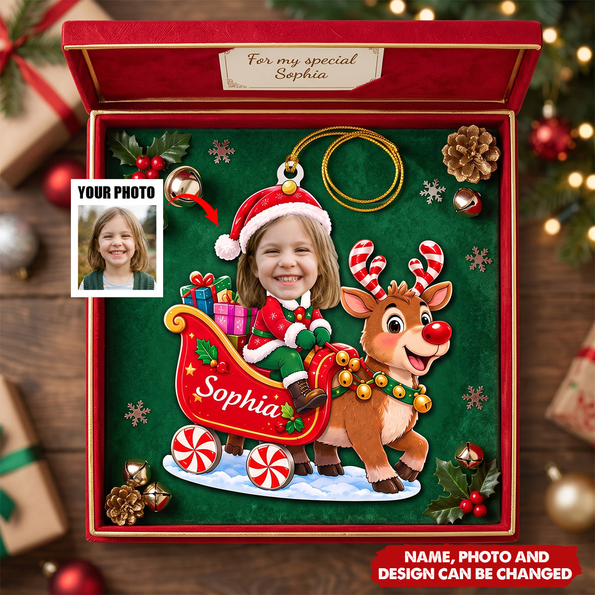 Grandkids Holiday – Personalized Acrylic Custom Shape Ornament