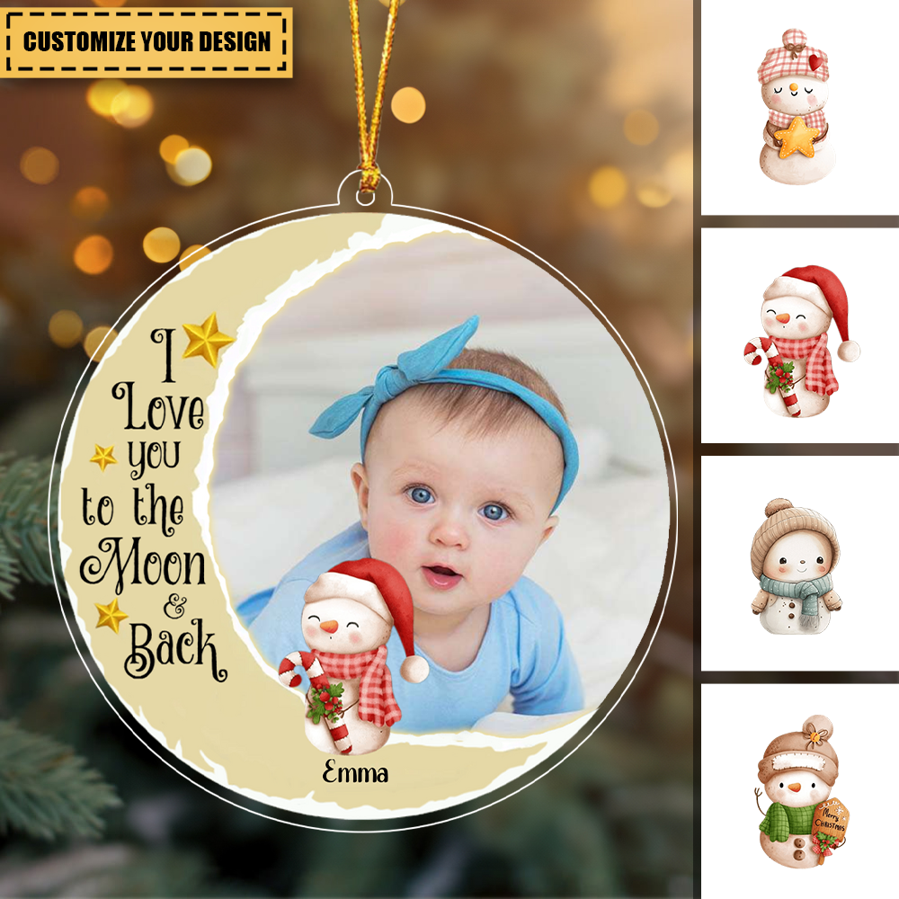 My First Christmas Gifts For Newborn Babies Custom Photo Ornament