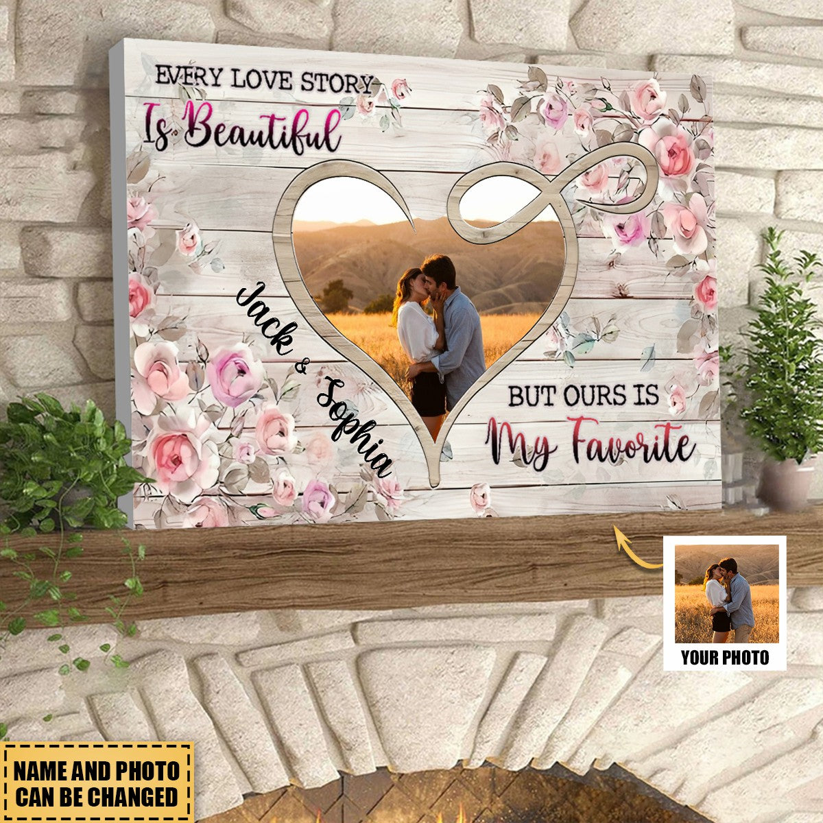 Every Love Story - Personalized Couple Poster