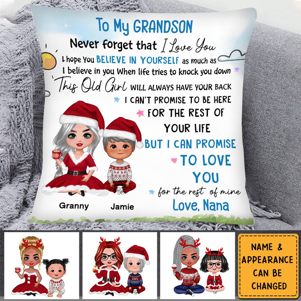 Birthday Gift For Granddaughter Grandson Pillow