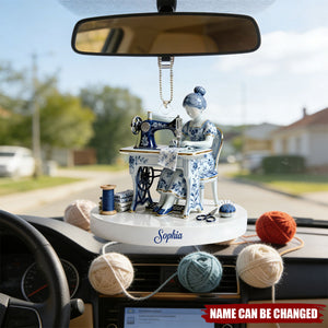 Love Sewing - Personalized Car Acrylic Hanging Ornament