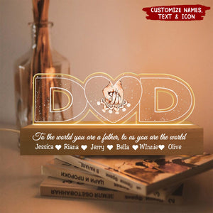 Everything We Are Because Of You - Personalized Name Night Light