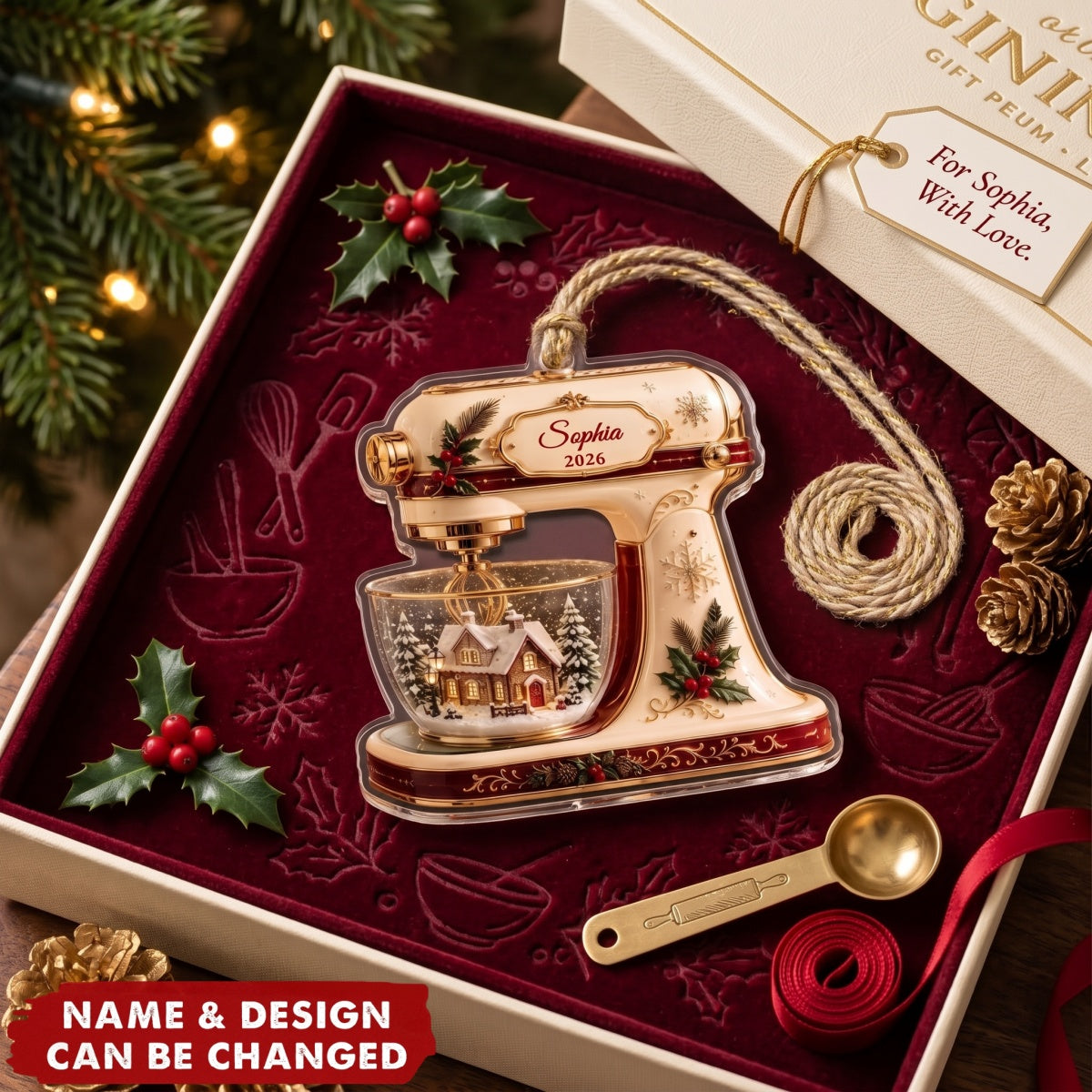 Kitchen Mixer – Personalized Acrylic Custom Shape Ornament, Gift For Baking Lover