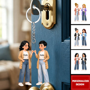 Deep Friendship - Personalized Acrylic Keychain