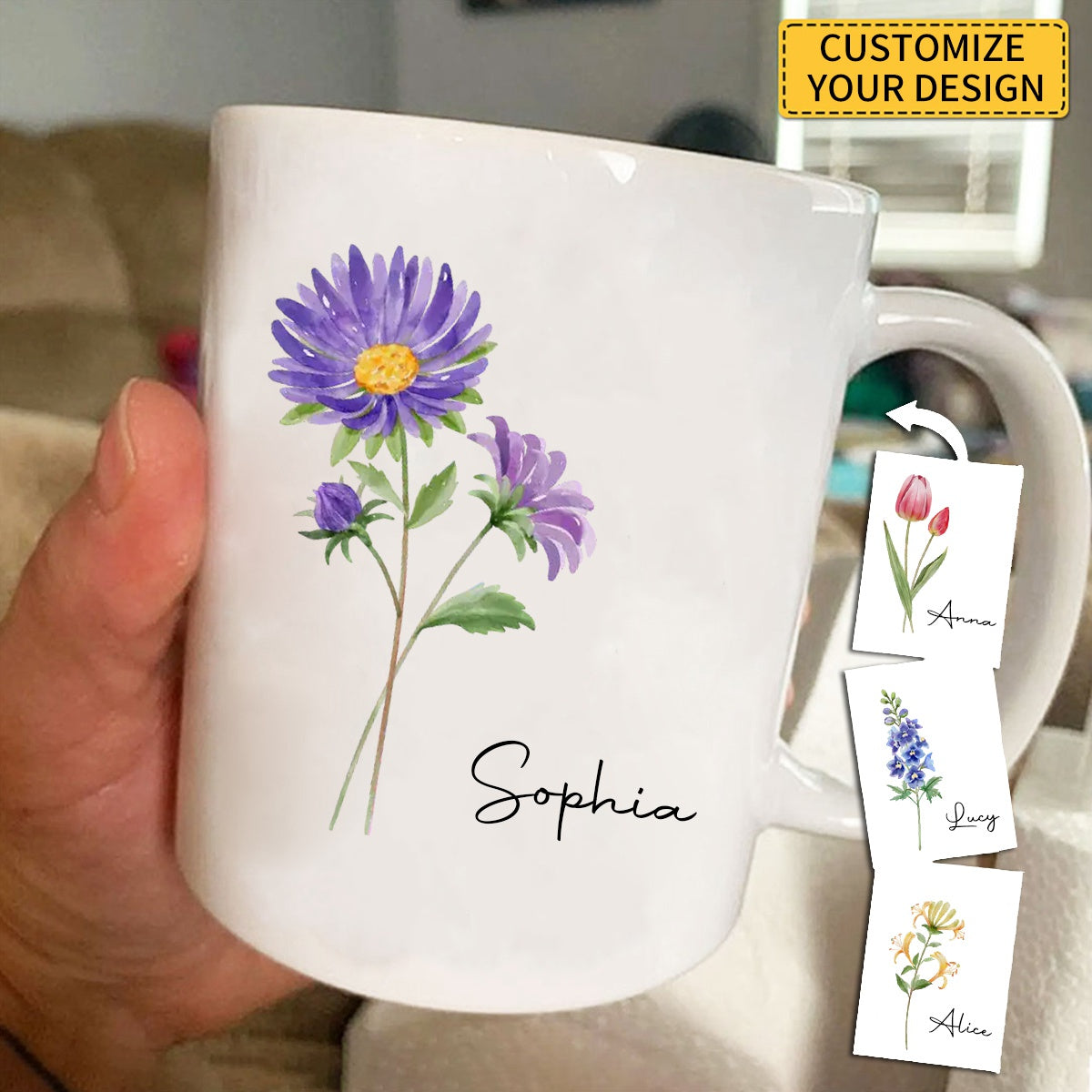 Friends Are Flowers That Never Fade - Bestie Personalized Mug