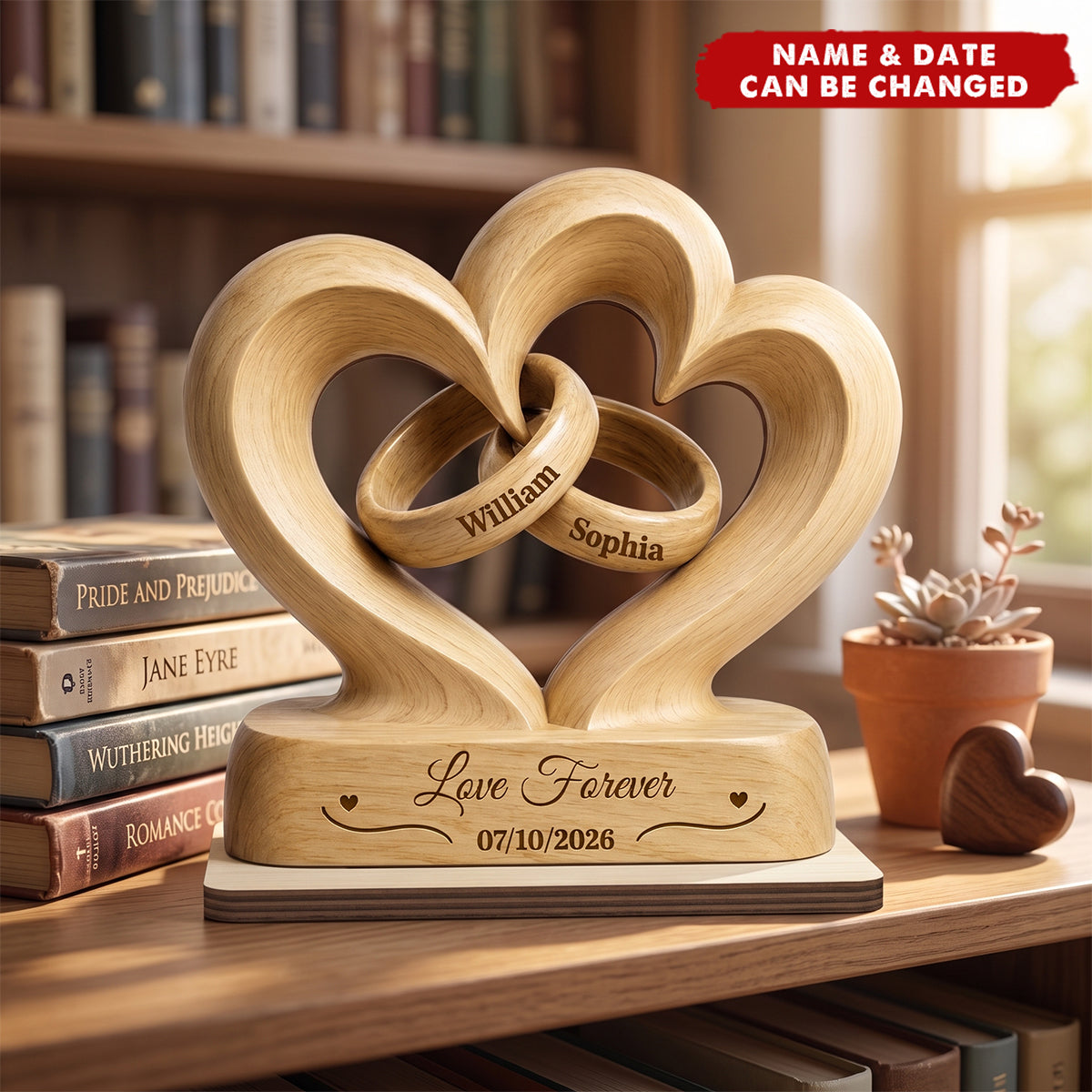 Together Since Wooden Plaque - Personalized Anniversary Gift for Couples