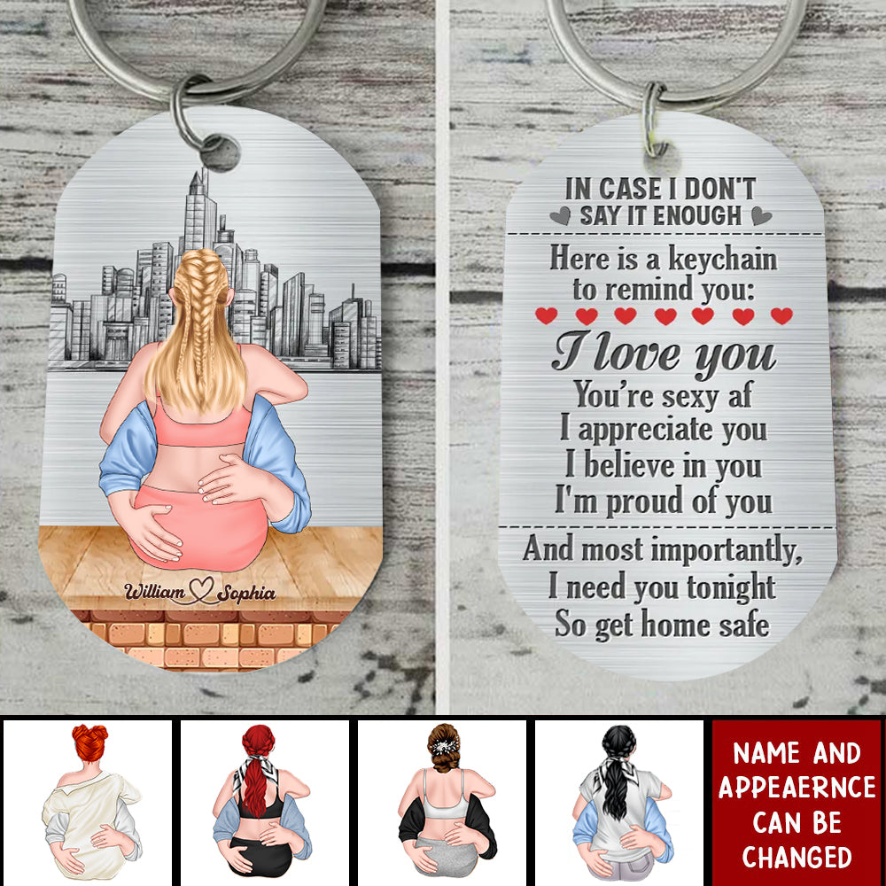 Custom Personalized Sexy Couple Stainless Steel Keychain - Gift Idea For Couple/Valentine's Day - I Need You Tonight