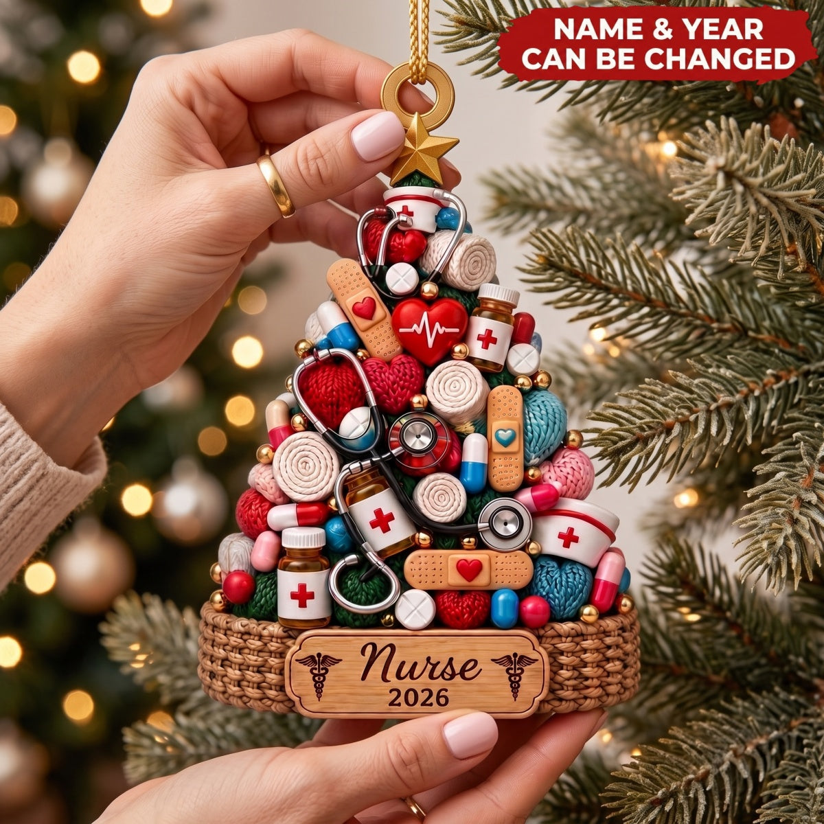 Healthcare Worker – Personalized Acrylic Custom Shape Ornament