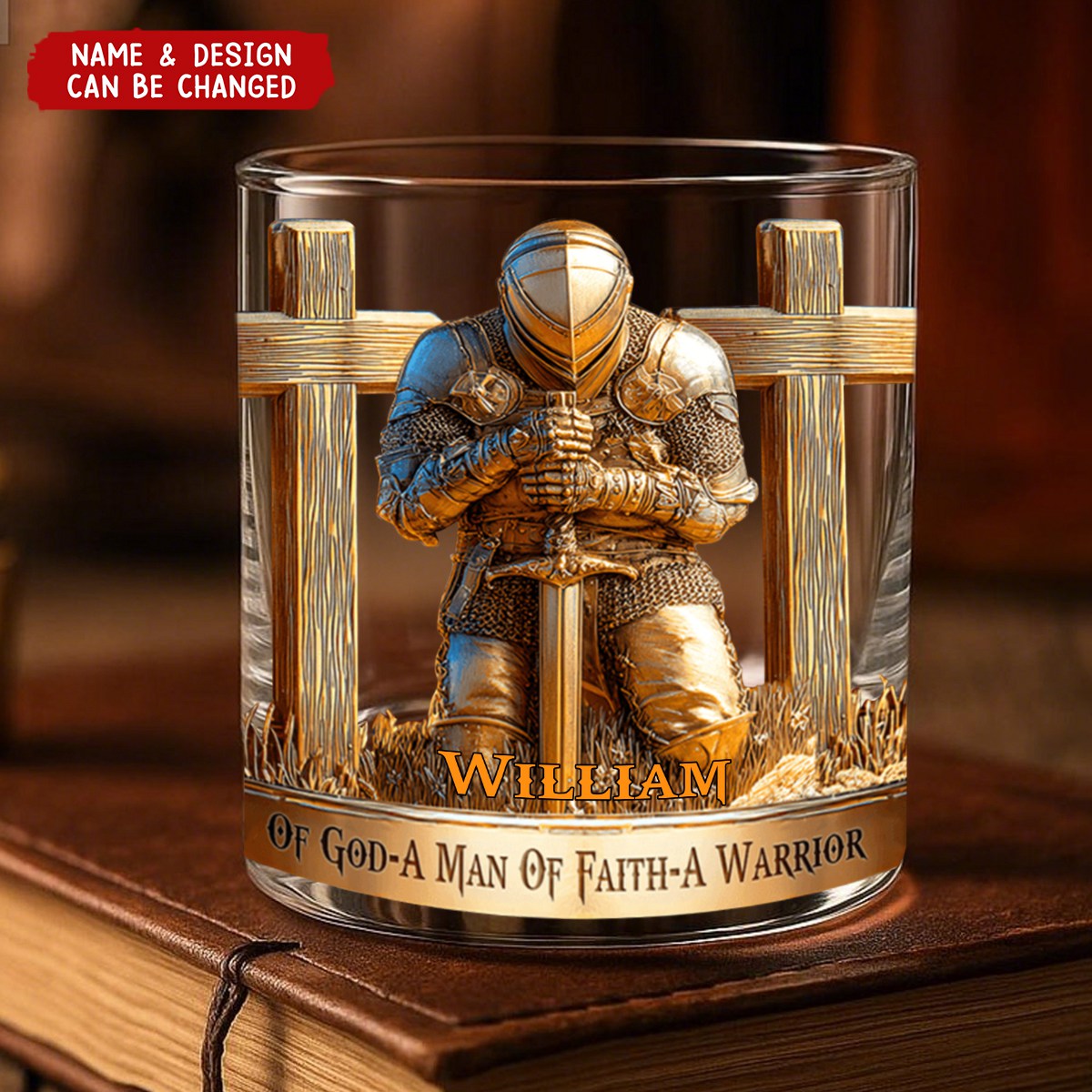 A Child Of God - Personalized Christian Whiskey Glass