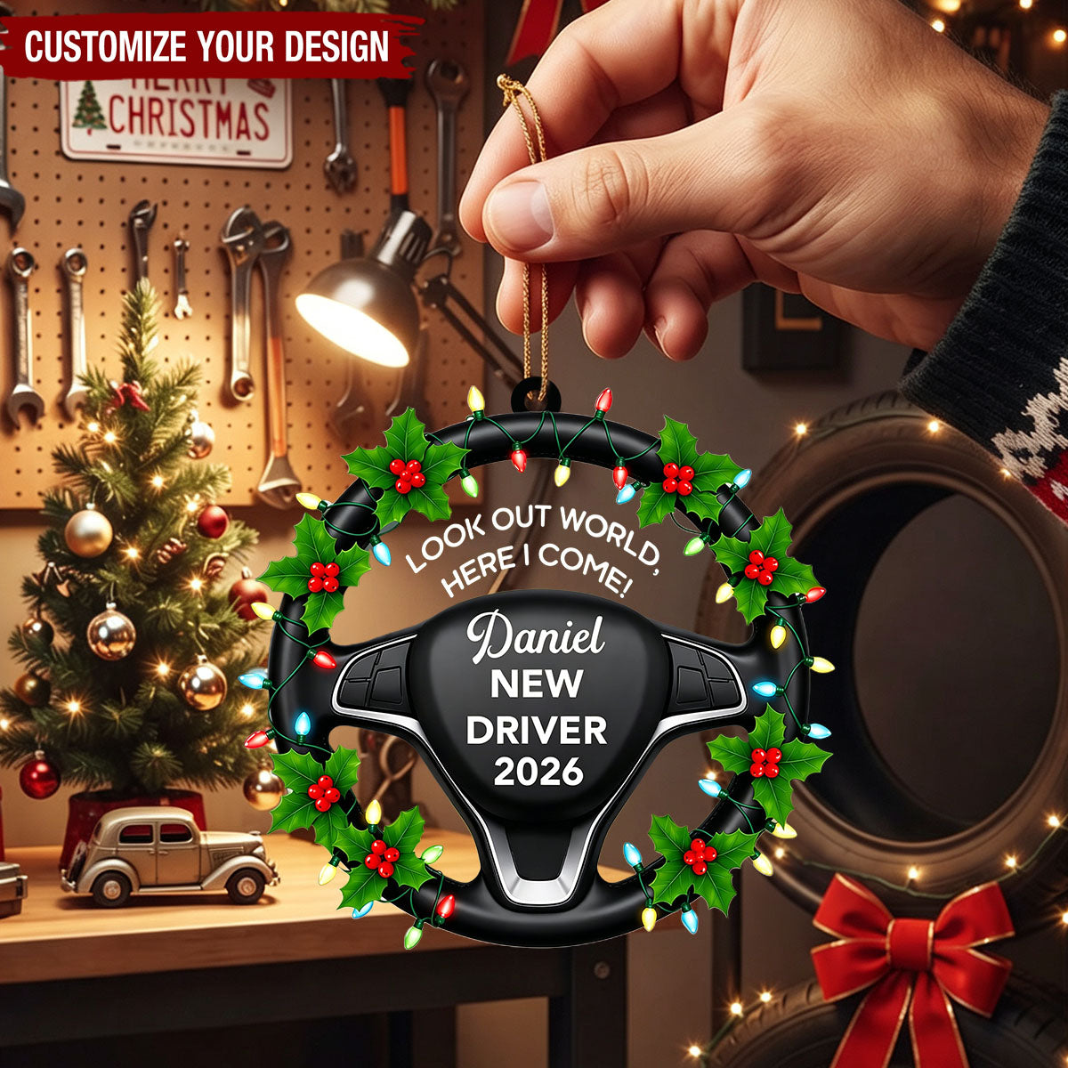 Look Out World Here I Come - Personalized Acrylic Ornament