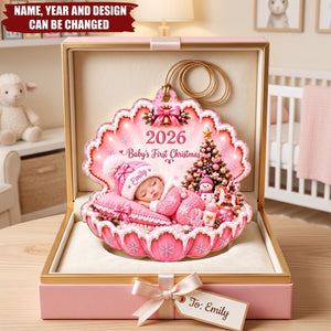 Baby’s First Christmas – Personalized Acrylic Custom Shape Ornament, Gift For Newborn