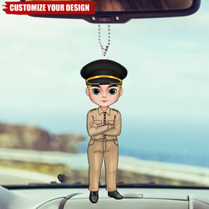 Pilot Man Personalized Acrylic Ornament, Gift For Pilot
