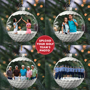 Golf Team - Personalized Photo Acrylic Ornament, Christmas Gift For Golf Lover
