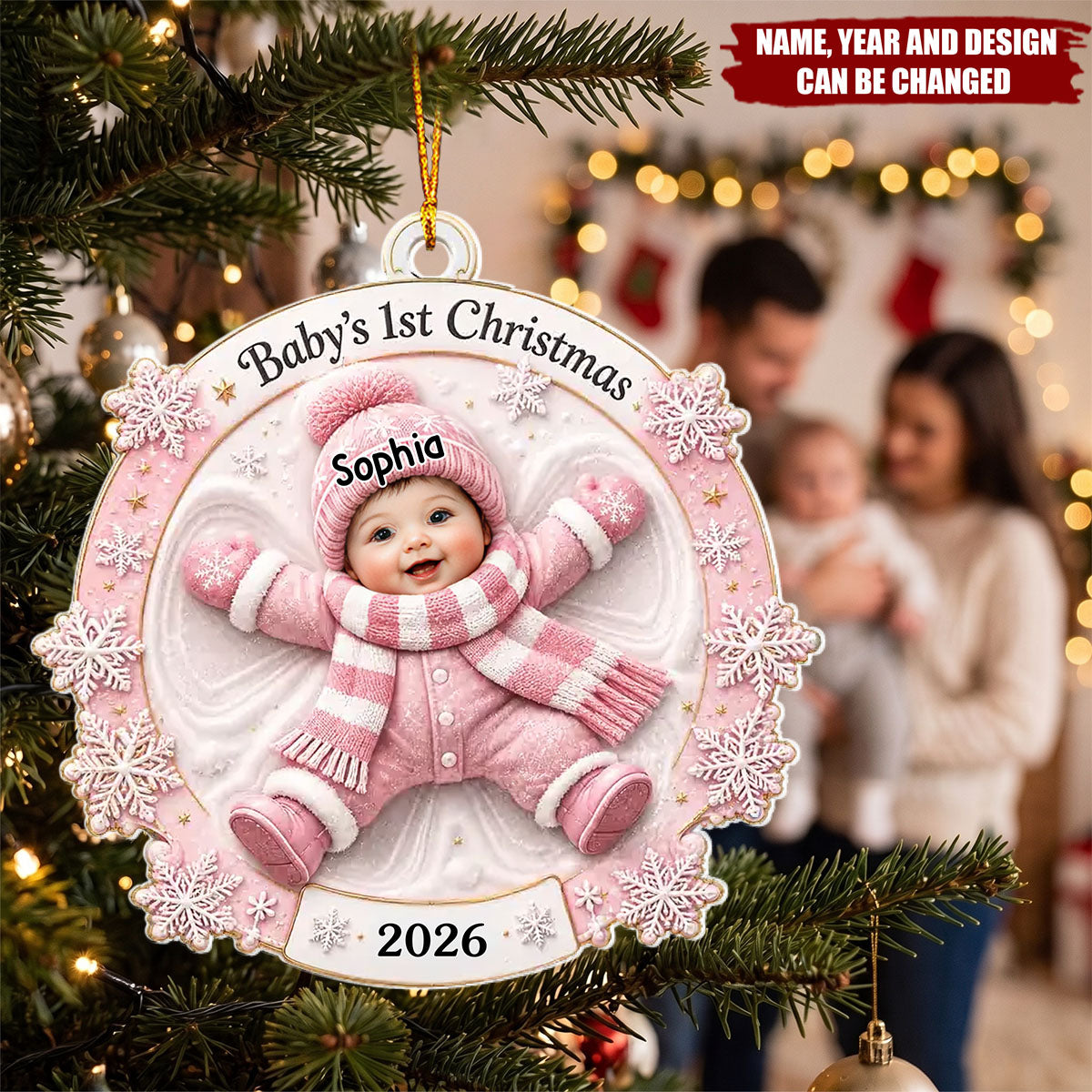 Little Miracle Big Love - Personalized Acrylic Custom Shape Ornament