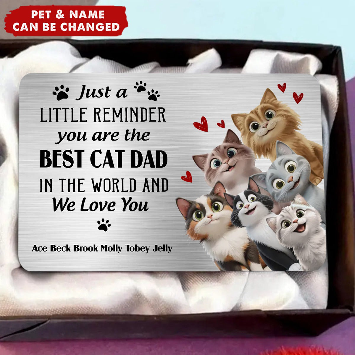 Just A Little Reminder You Are The Best Pet Owner - Personalized Aluminum Wallet Card