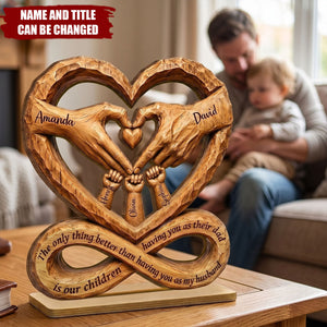 The Only Better Thing - Personalized 2-Layered Wooden Plaque ,Gift for Husband