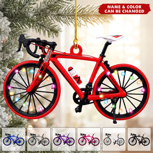 Personalized Bicycle Ornament, Cycling Christmas Keepsake