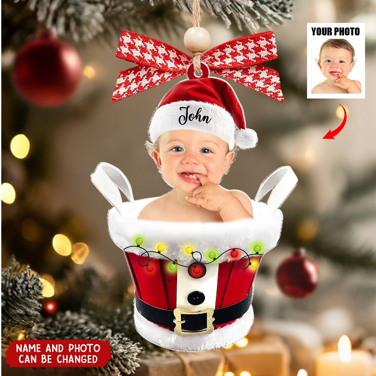 Baby's First Christmas - Personalized Christmas Acrylic Ornament