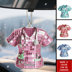 Love Nurse Life - Personalized Nurse Car Ornament