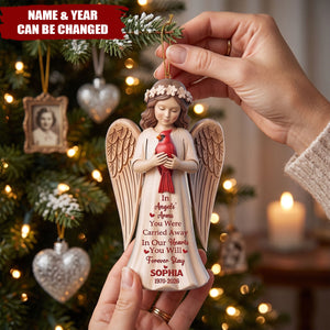 In Angels' Arms You Were Carried Away Memorial Ornament, Cardinal Sympathy Gift