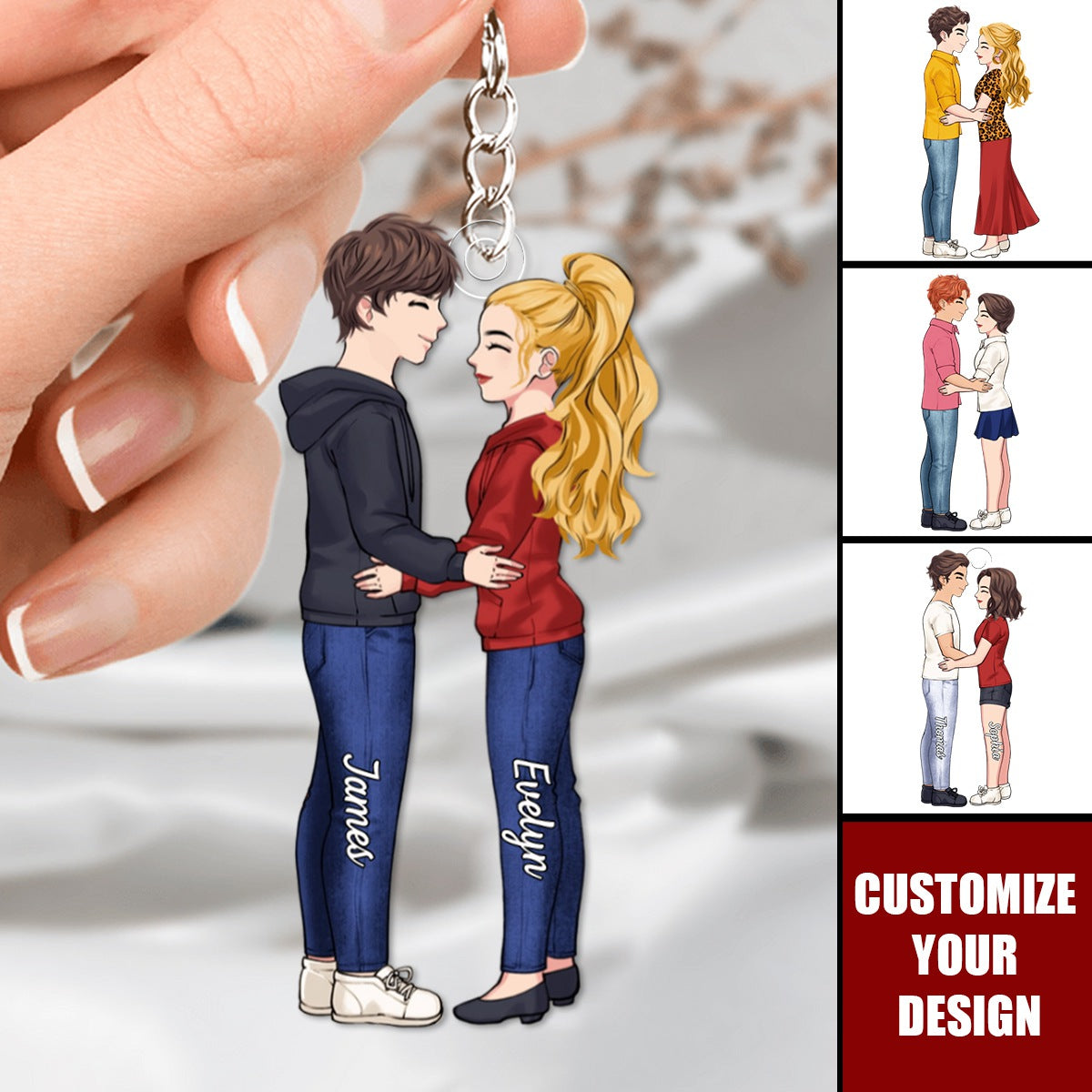 You Are My Favorite  - Couple Personalized Acrylic Keychain