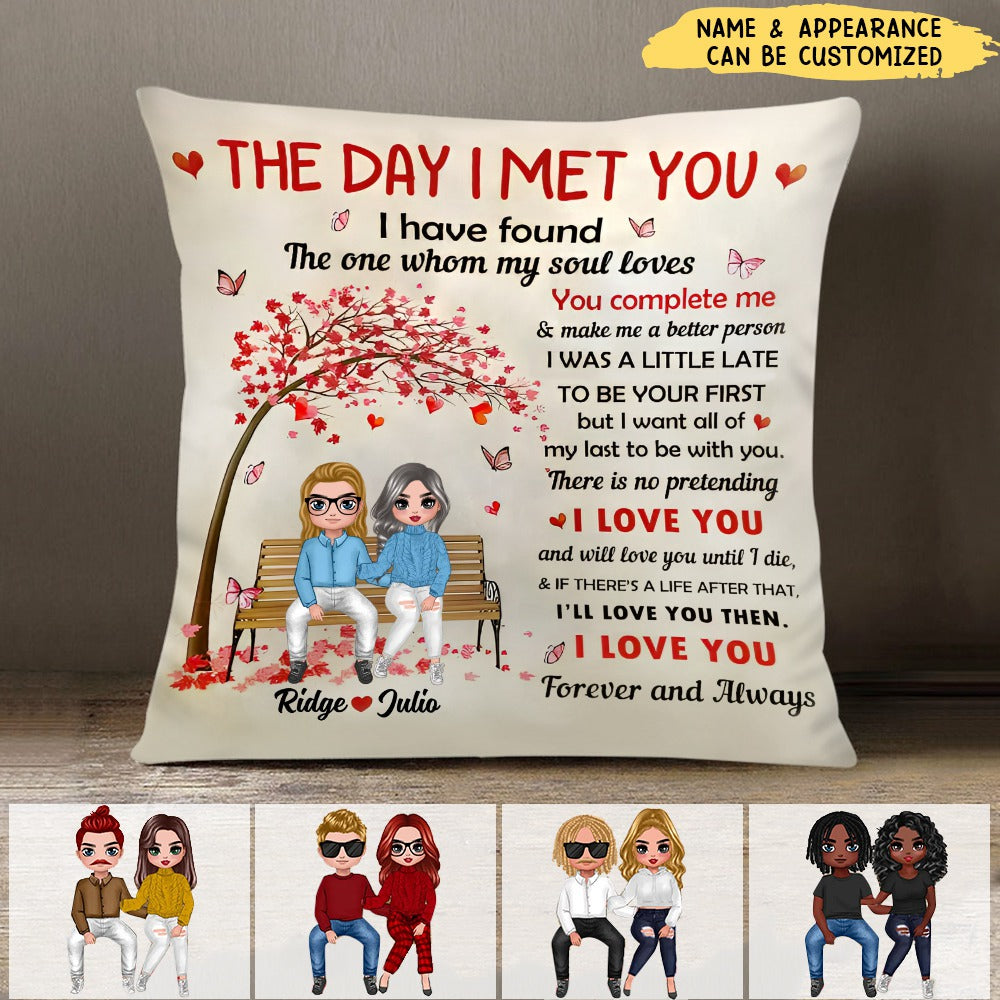My Soul Loves - Couple Personalized Pillow - Gift For Couple Anniversary