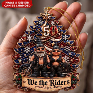 Biker Motorcycle Couple - Personalized Gifts For Couple