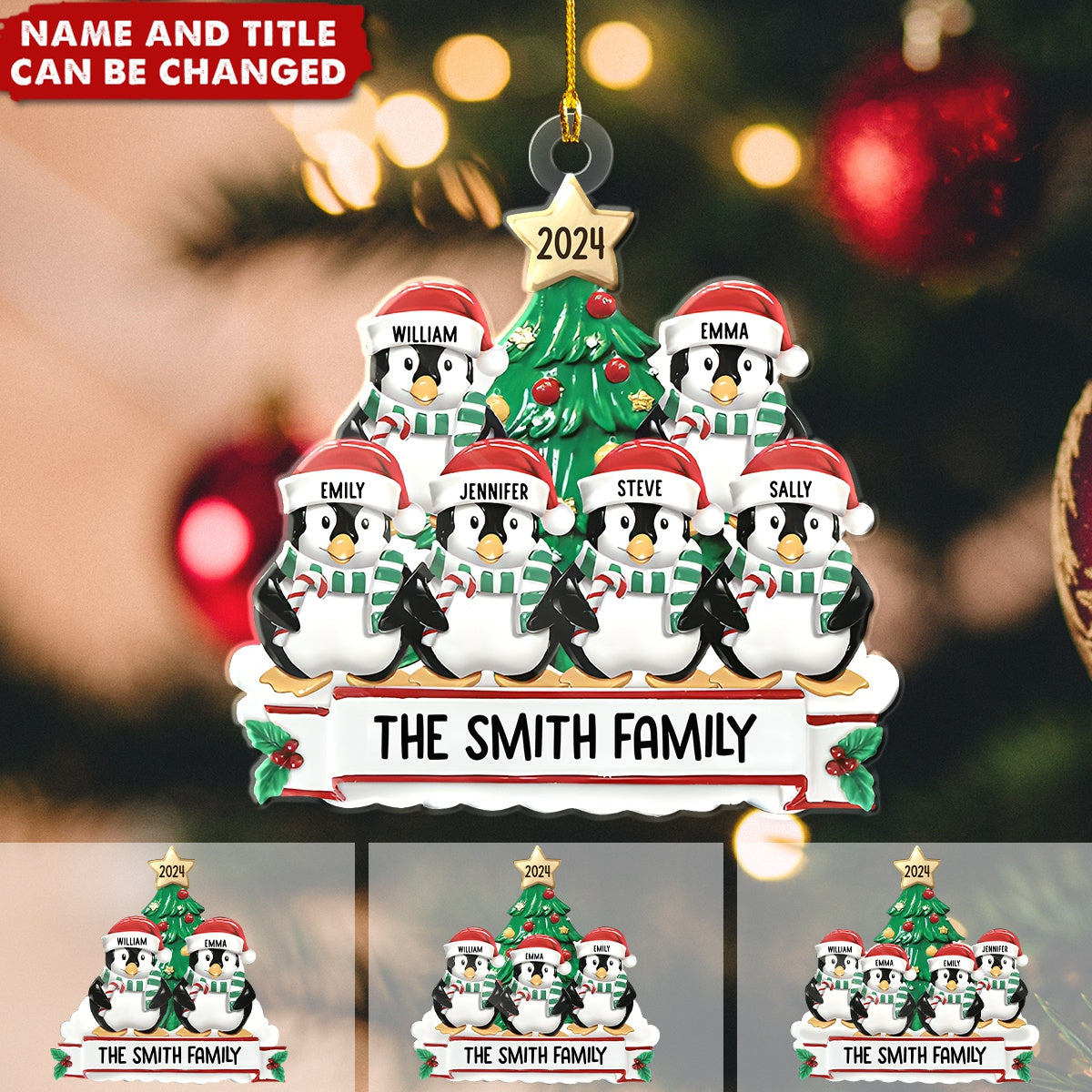 Family Is The Best Part Of Christmas - Family Personalized Custom Ornament - Acrylic Custom Shaped - Christmas Gift For Family Members