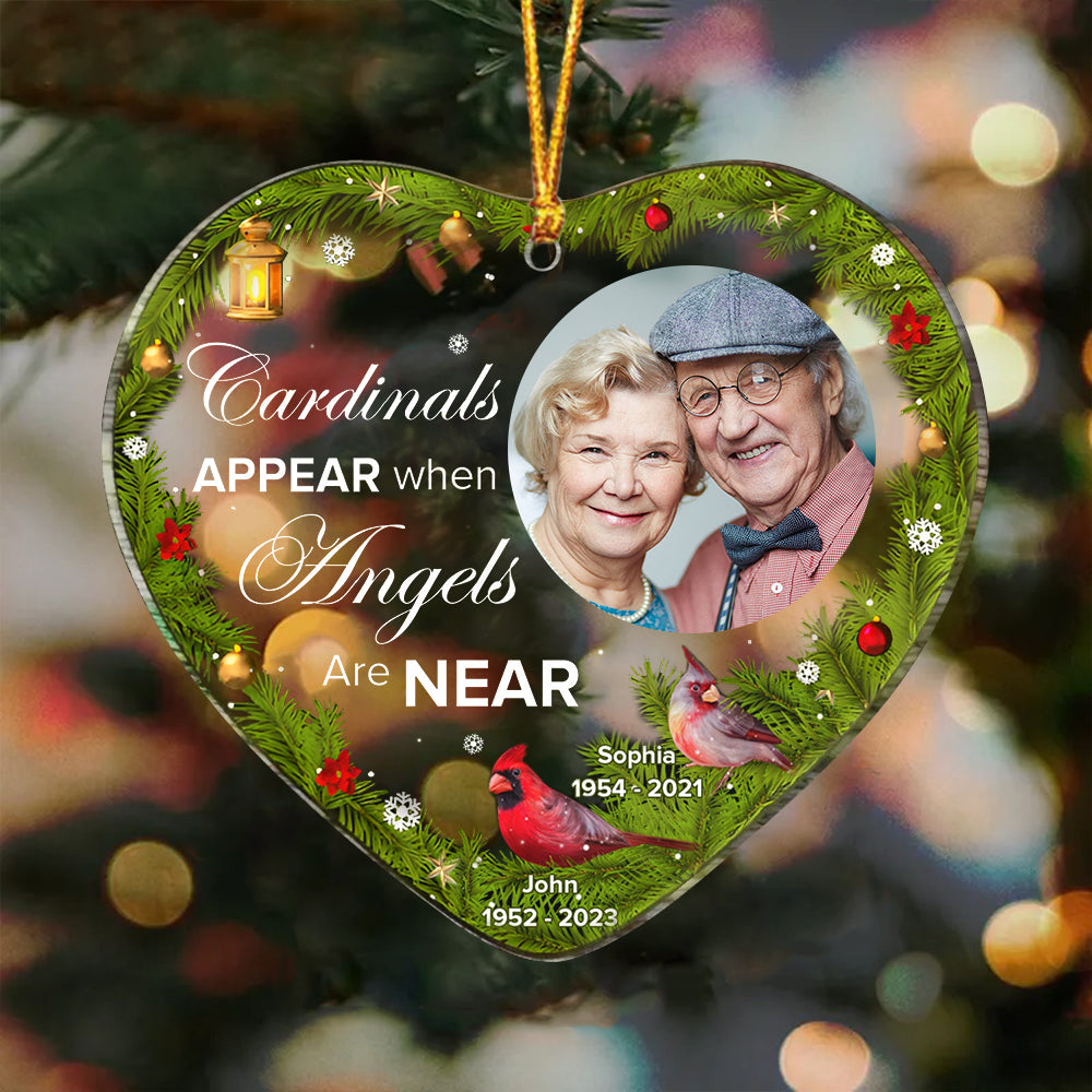Custom Photo I Know Heaven Is A Beautiful Place - Memorial Gift - Personalized Custom Shaped Acrylic Ornament