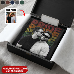 Retro Pride Bootleg Style LGBT+ Couple - Personalized T-Shirt