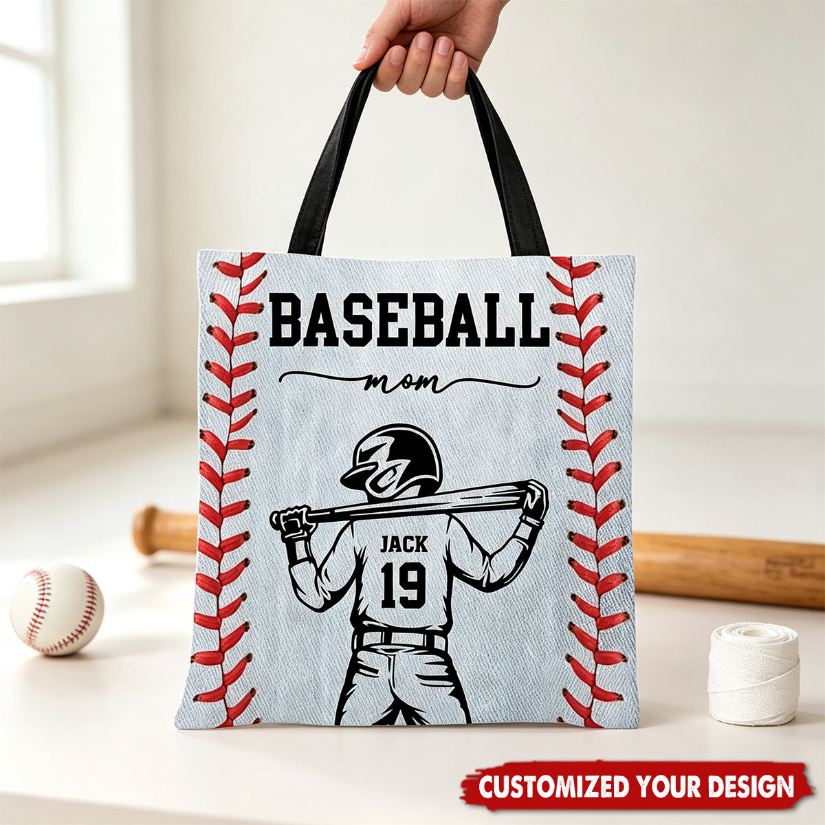 Baseball Mom That's My Kid - Personalized Tote Bag