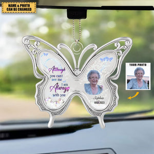 Always Loved Never Forgotten Forever Missed - Personalized Memorial Butterfly Acrylic Ornament - Upload Photo - Memorial Gift For Family Member