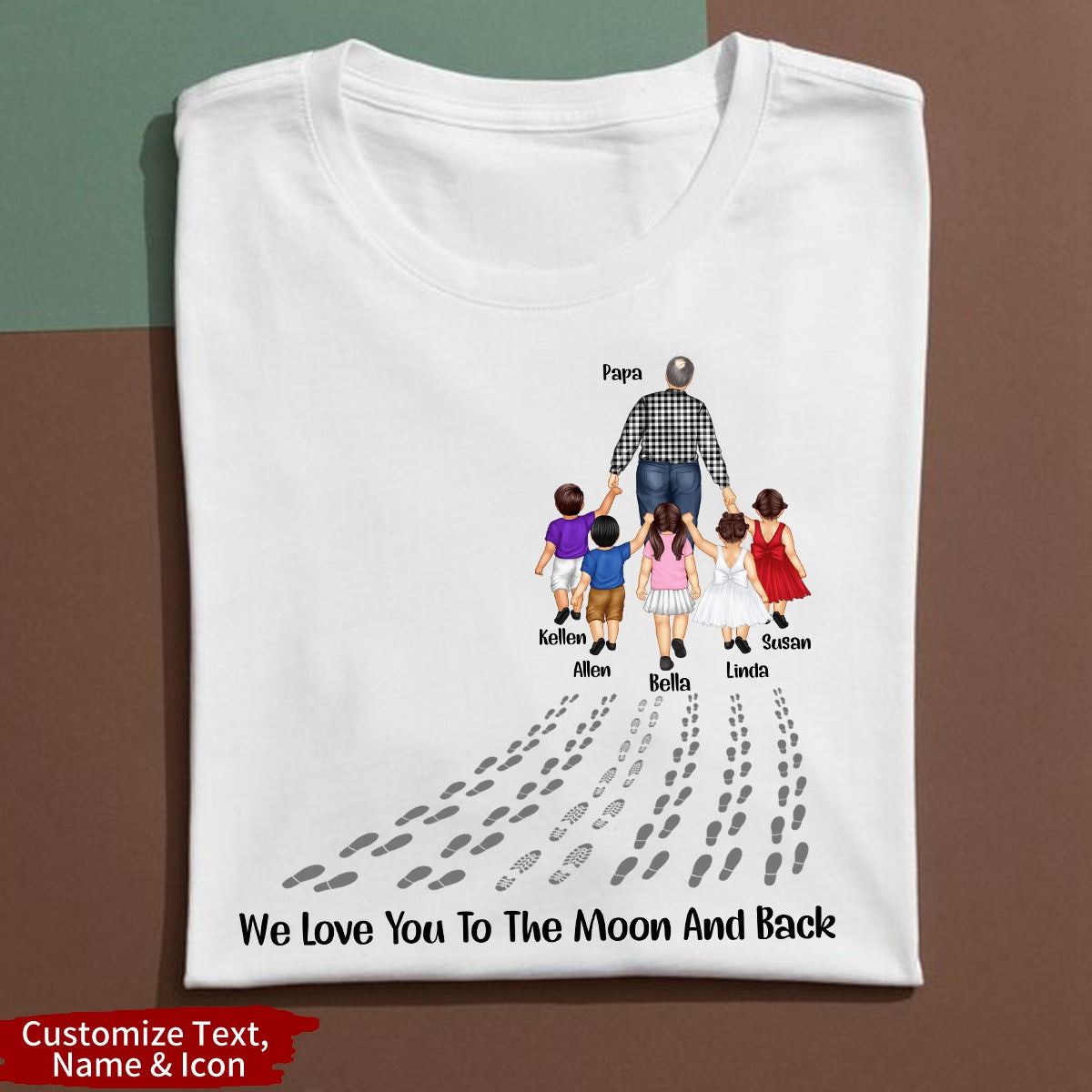 Happy Father's Day Best Dad Ever - Personalized T-Shirt