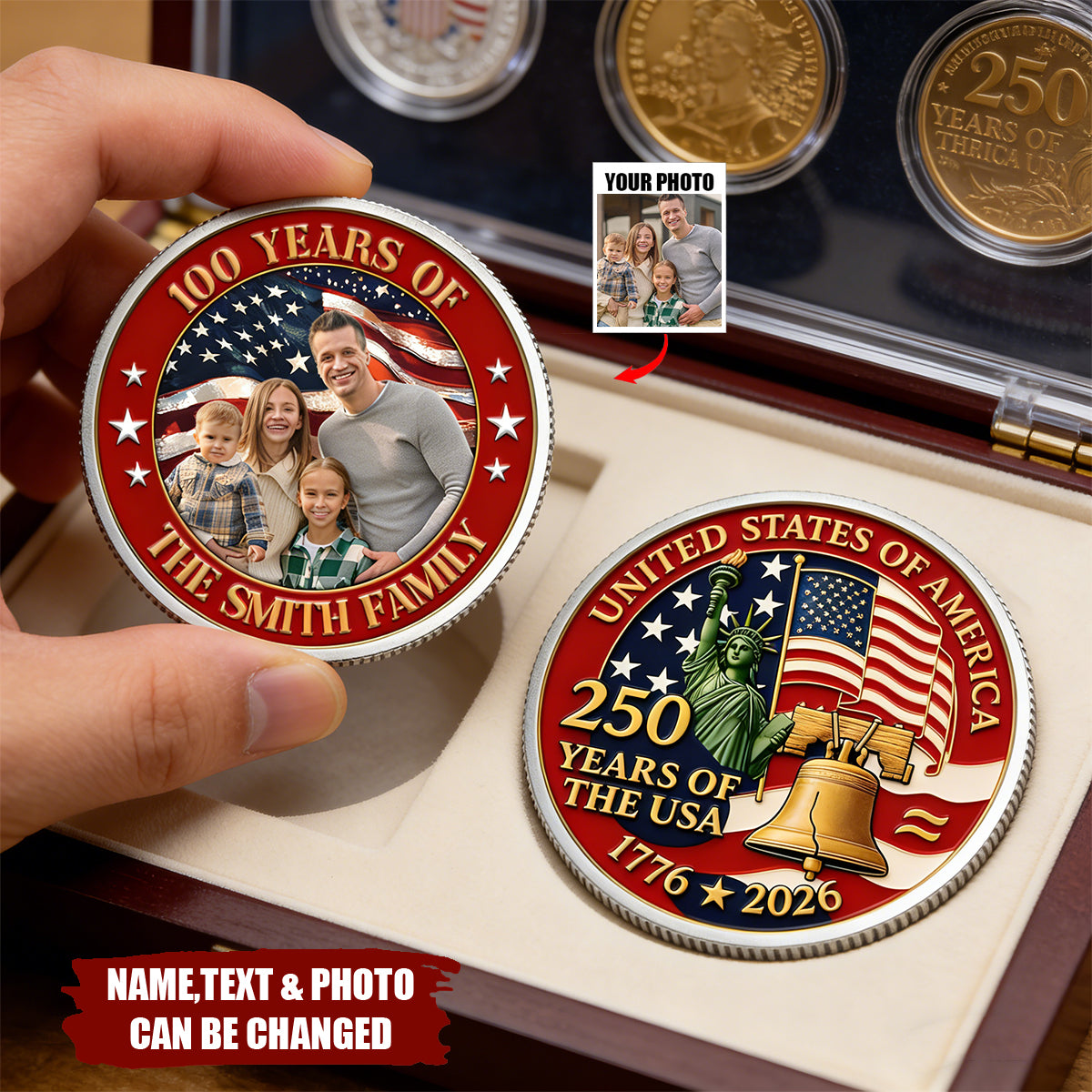Rooted In Freedom, Growing In Legacy - Personalized Commemorative Coin