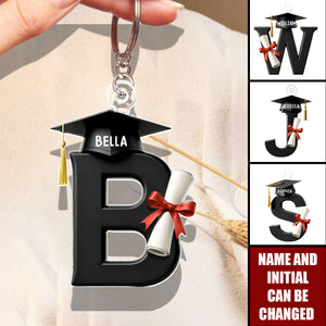 Graduation Alphabet With Name - Personalized Acrylic Keychain