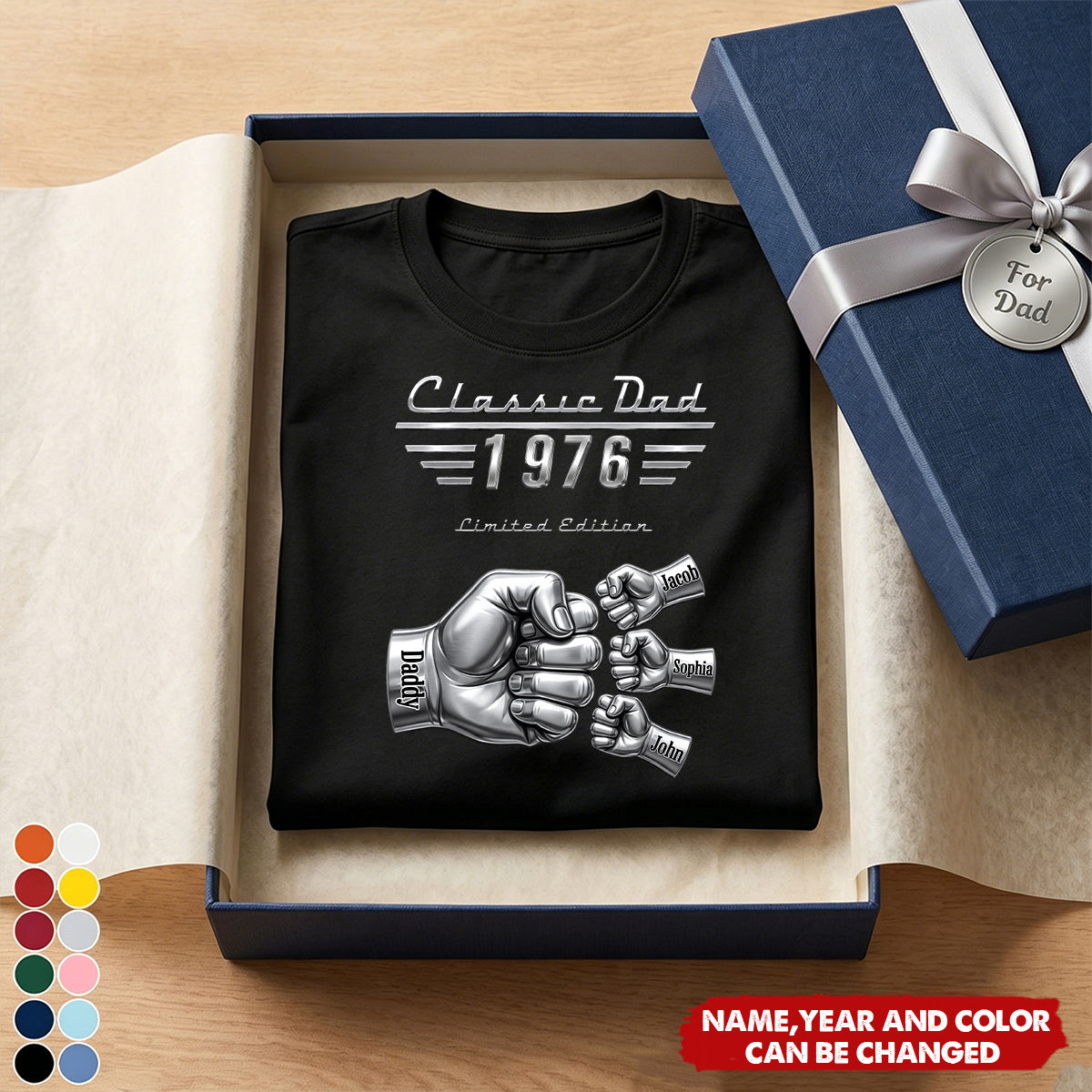 Classic Car Style Dad - Personalized Shirt For Dad, Grandpa