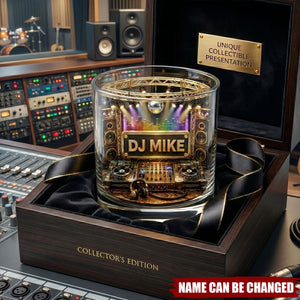 Party Beats - Personalized Whiskey Glass, Gifts For Music Lovers