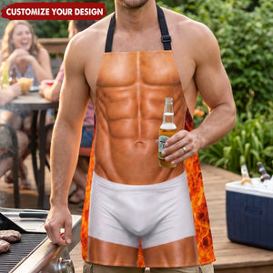 Muscle Man Body - Personalized Funny All-over-print Apron, Gift for Dad