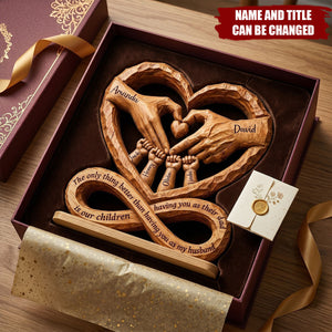 The Only Better Thing - Personalized 2-Layered Wooden Plaque ,Gift for Husband