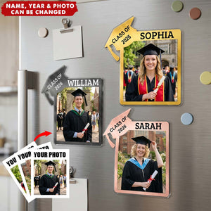 Custom Photo Graduation Keepsake - Personalized Acrylic Fridge Magnet