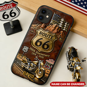 100th Anniversary Motorcycle - Personalized Phone Case, Gift For Bikers
