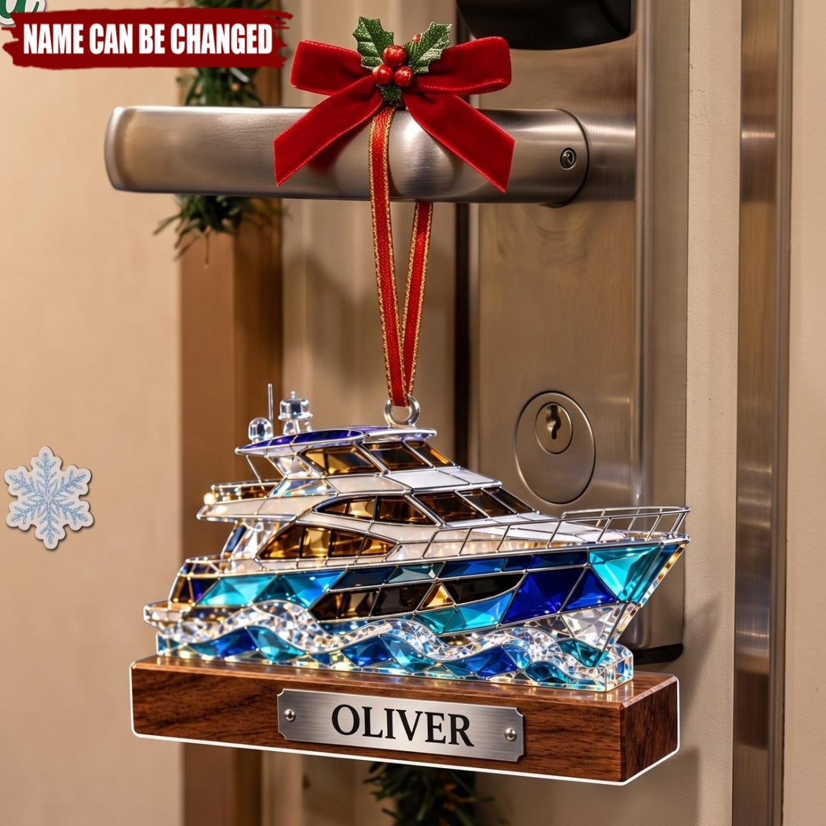 Yacht – Personalized Acrylic Custom Shape Ornament