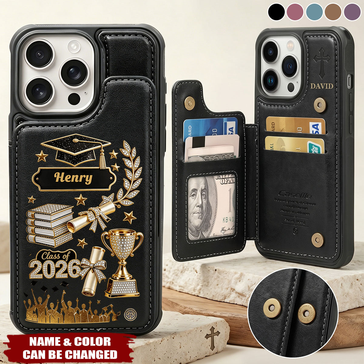 Graduation Gift - Personalized Graduation Wallet Phone Case