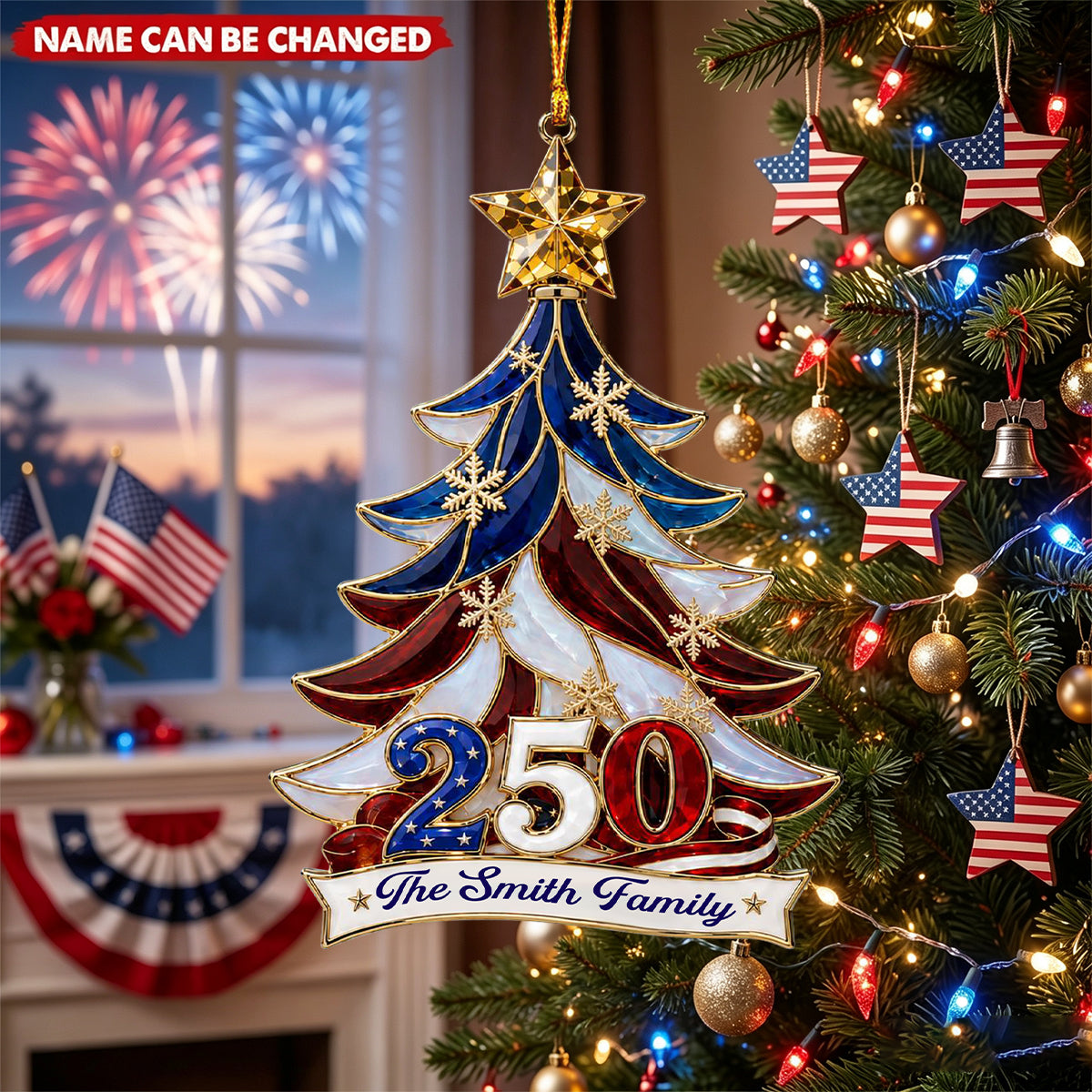 United We Celebrate – Personalized Acrylic Custom Shape Ornament