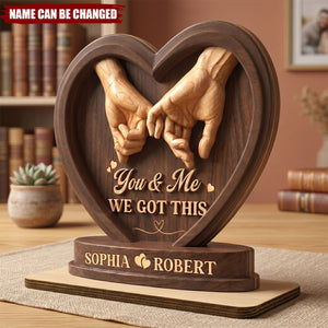 Love Held Forever - Personalized 2-Layer Wood Plaque