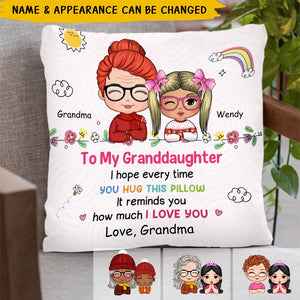 Gift For Granddaughter Hug This Pillow I Love You So Much