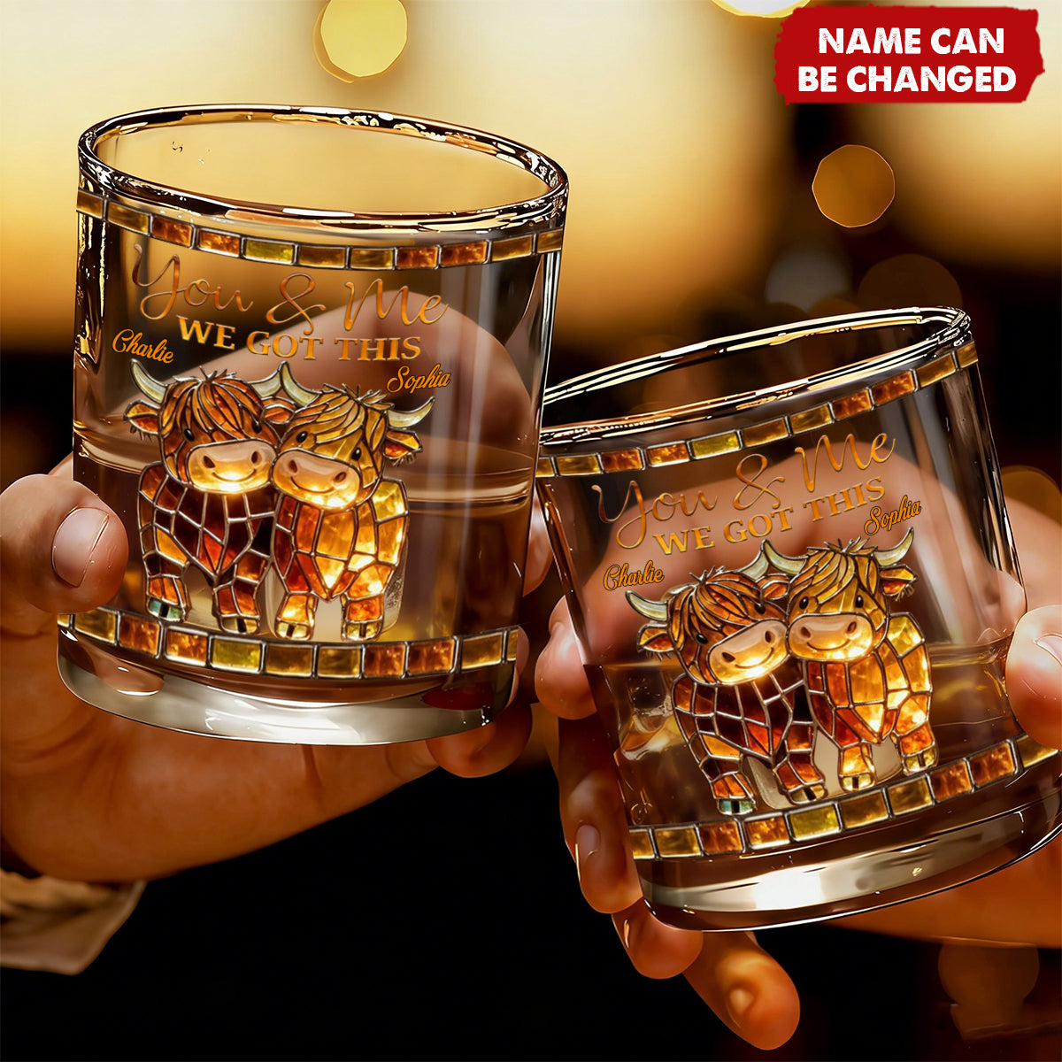 We Got This Highland Cow - Personalized Highland Cow Whiskey Glass