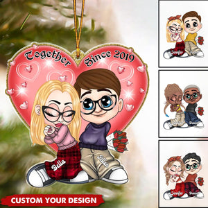 Always Love You - Personalized Acrylic Heart Ornament